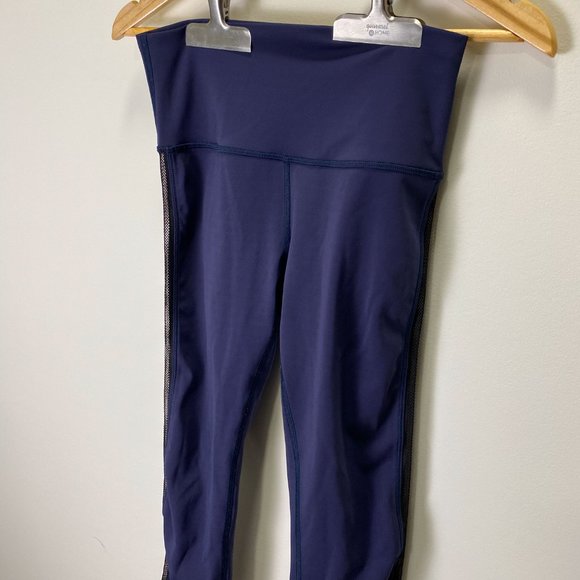 Lululemon High Times Pant (Wing Mesh) Deep Navy - Picture 2 of 6